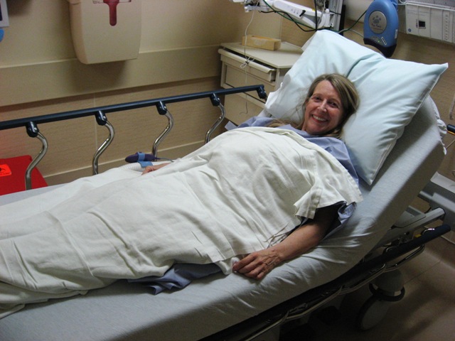 Meg smiling before 2012 cancer surgery
