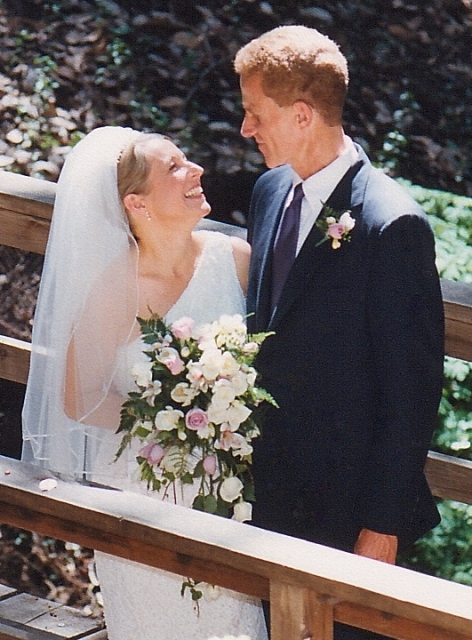 Meg Korpi and Rusty Wright Wedding day, May 21, 2000 